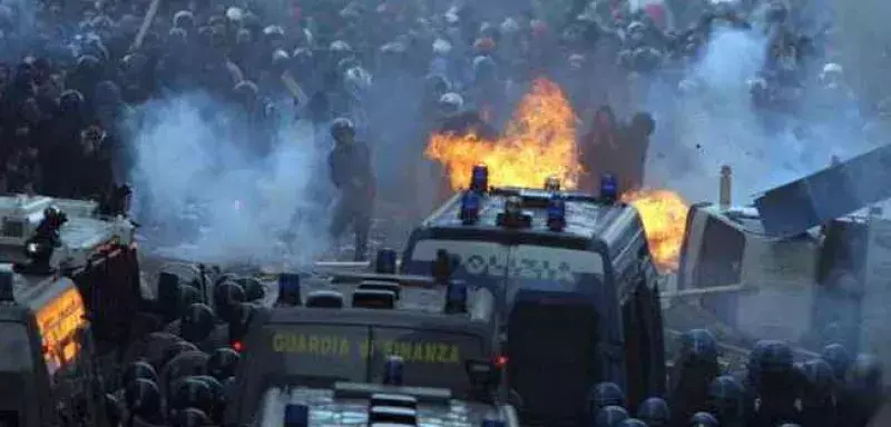 Rome a été secouée par des actes de violences en marge des manifestations (DR)