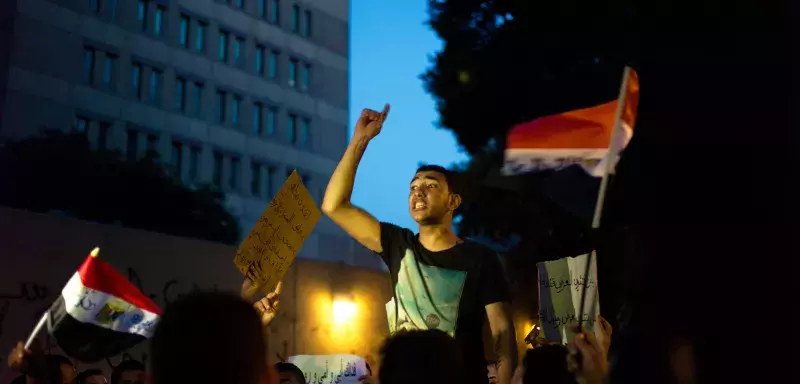 Manifestations au Caire devant l'ambassade des USA. (Xinhua)