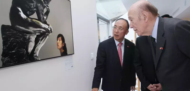 cette exposition met en avant les cinquante ans de relations diplomatiques entre la Chine et la France... (Xinhua)