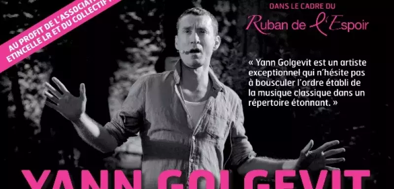 Après Nice, hier soir, le contre-ténor Yann Golgevit poursuit à Montpellier sa tournée de concerts caritatifs au profit du Ruban de l’Espoir avec sa pianiste Christèle Chambourdon.