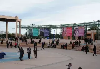 Dédiées à 12 femmes du monde qui se battent pour l'égalité, l'exposition sera visible jusqu'au 29 mars, place du XXème siècle, à Odysseum. (© Montpellier Agglomération)