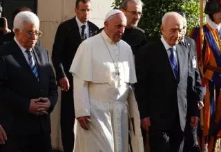  Mahmoud Abbas et Shimon Peres ont « invoqué la paix » pour le Proche-Orient... (DR)