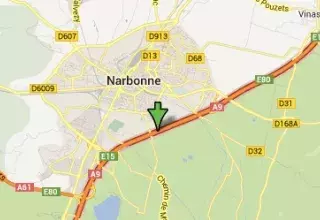 Le drame est survenu à la Narbonne, dans l'Aude. (© Google Maps)