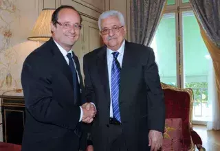 François Hollande et Mahmoud Abbas.