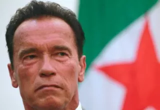 Arnold Schwarzenegger l'ancien gouverneur de Californie (Etats-Unis) en Algérie