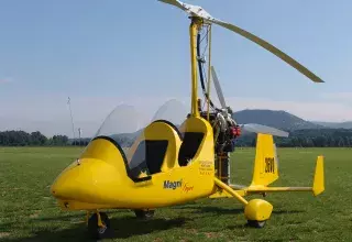 Un autogire est un aéronef qui ressemble à un petit hélicoptère. (© Michel Haen)