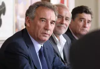 Après une journée de réunions avec les cadres de son parti, François Bayrou (Modem) a parlé. (DR)