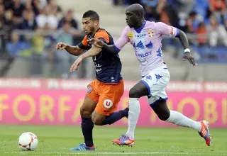 Buteur du match à Evian, Younès Belhanda propulse le MHSC à la 6ème place. (© Evian Thonon Gaillard)