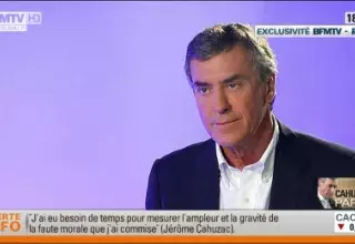 La séance de confession de Jérôme Cahuzac... (capture d'écran)