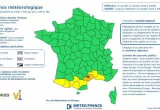 Episode cévenol en vue, Météo France a placé l'Hérault en Vigilance orange.