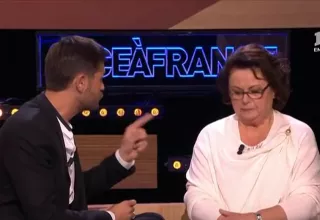 Parrain du Refuge, Christophe Beaugrand était invité à un face à face avec Christine Boutin sur le plateau télé. (NRJ12/Youtube)