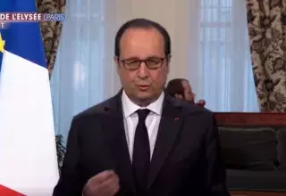 Capture d'ecran de la vidéo du collectif bordelais parodiant le dernier discours de François Hollande.