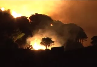 Pour le maire de Banyuls-sur-Mer, Jean-Michel Solé, cet incendie qui a pris la vie de Patricia Filipi et déjà ravagé quelque 150 hectares, est d’origine « criminelle ». (Capture d’écran/Tramuntana TV)