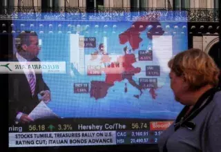 la bourse de Paris a chuté de près de 6% (photo: Xinhua)