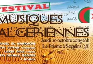 L'affiche du Festival Musiques Algériennes