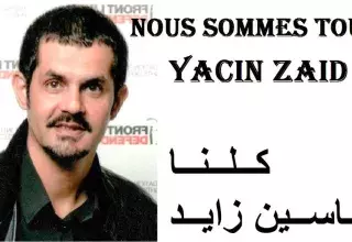 Yacine Zaïd a été accueilli à sa sortie de prison par de nombreux citoyens et militants associatifs scandant « pouvoir assassin ! » et « Algérie libre et démocratique ! »   