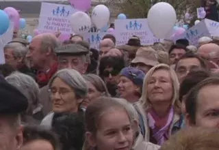 Ils ont défilé avec T-Shirt roses et ballons, dans plusieurs villes de France, contre le mariage gay, dénonçant une atteinte à la famille traditionnelle... (DR)