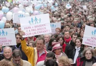 rassemblement contre le mariage pour tous à Paris... (DR)