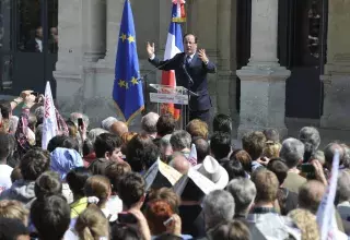 Le candidat du Parti Socialiste n'a pas mâché ses mots dans la capitale régionale. (DR)