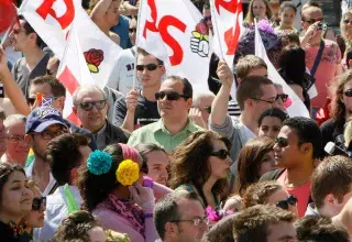 Après l'avoir présenté, le premier secrétaire de la fédération socialiste de l'Hérault (au centre) devra mettre en œuvre le mode de désignation retenu. (© Emmanuel Margueritte)