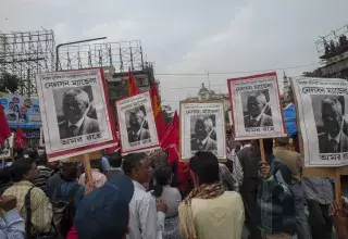 l'hommage des citoyens indiens à Nelson Mandela... (DR)