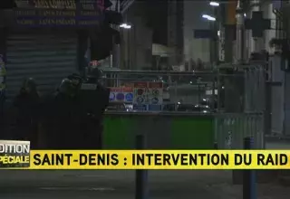 Abdelhamid Abaaoud, le cerveau des attentats de Paris serait retranché dans un appartement, l’assaut est toujours en cours à Saint-Denis.(Capture d'écran iTélé)