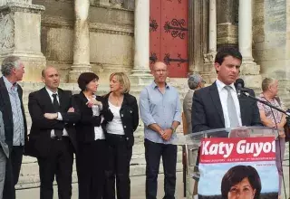 Pour Katy Guyot (PS), Gilbert Collard, candidat aux législatives pour le FN, est un personnage particulièrement « ambiguë ». (DR) 