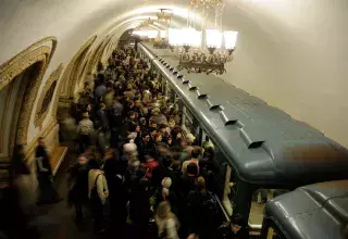 le déraillement s'es produit mardi 15 juillet sur la "ligne bleue" du métro de Moscou... (DR)