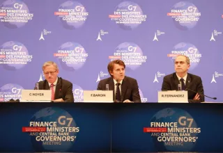 François Baroin, Ministre français de l'Economie lors de la clôture du G7