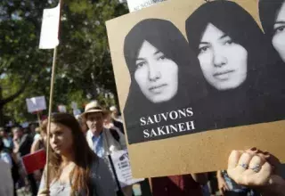 Manifestation en faveur de Sakineh Mohammadi Ashtiani (DR)