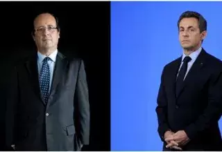 François Hollande (PS) et Nicolas Sarkozy (UMP) sont les deux candidats en lice pour le 2nd tour du 6 mai 2012. (DR)