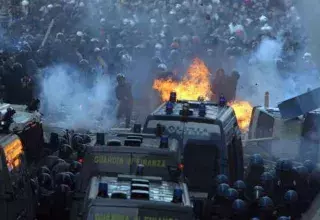 Rome a été secouée par des actes de violences en marge des manifestations (DR)